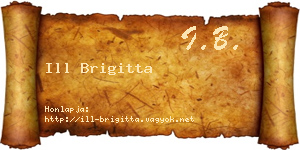 Ill Brigitta névjegykártya